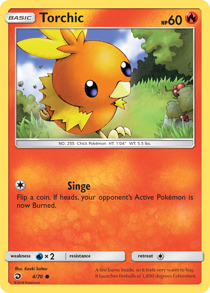 Torchic (4/70) [Sun & Moon: Dragon Majesty] | Deep Dive Games St. Marys