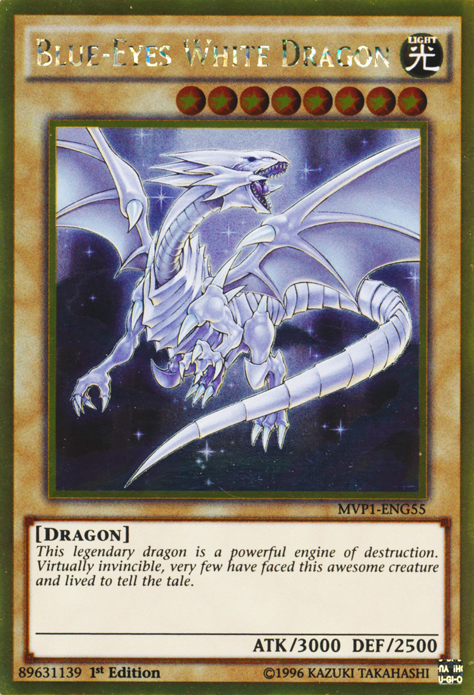 Blue-Eyes White Dragon [MVP1-ENG55] Gold Rare | Deep Dive Games St. Marys