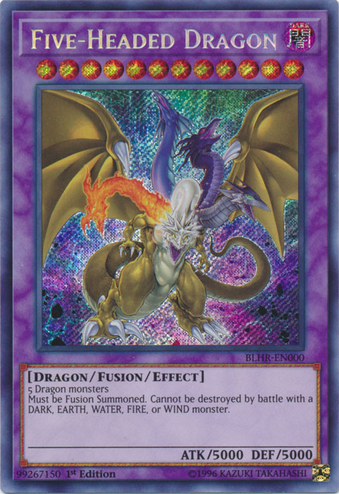 Five-Headed Dragon [BLHR-EN000] Secret Rare | Deep Dive Games St. Marys