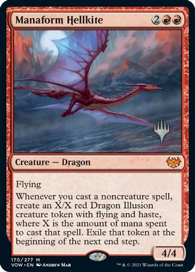 Manaform Hellkite (Promo Pack) [Innistrad: Crimson Vow Promos] | Deep Dive Games St. Marys