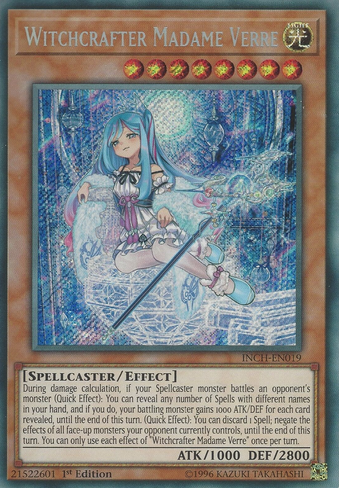 Witchcrafter Madame Verre [INCH-EN019] Secret Rare | Deep Dive Games St. Marys