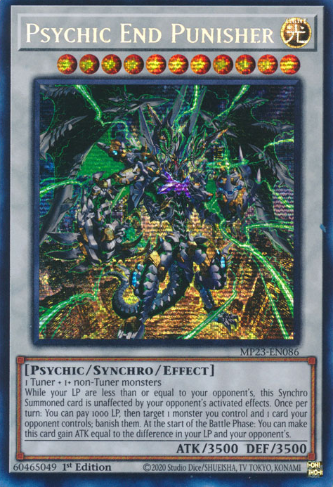 Psychic End Punisher [MP23-EN086] Prismatic Secret Rare | Deep Dive Games St. Marys