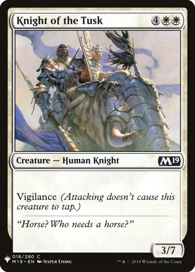 Knight of the Tusk [Mystery Booster] | Deep Dive Games St. Marys