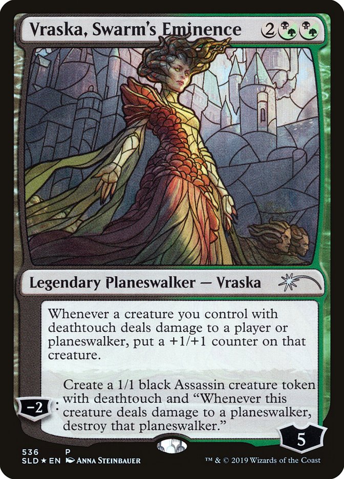 Vraska, Swarm's Eminence (Stained Glass) [Secret Lair Drop Promos] | Deep Dive Games St. Marys