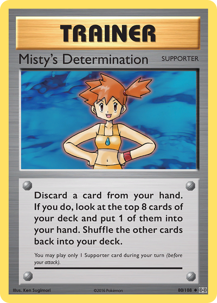 Misty's Determination (80/108) [XY: Evolutions] | Deep Dive Games St. Marys