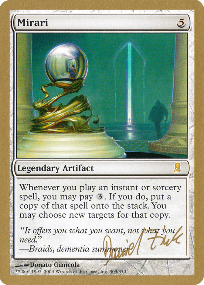 Mirari (Daniel Zink) [World Championship Decks 2003] | Deep Dive Games St. Marys