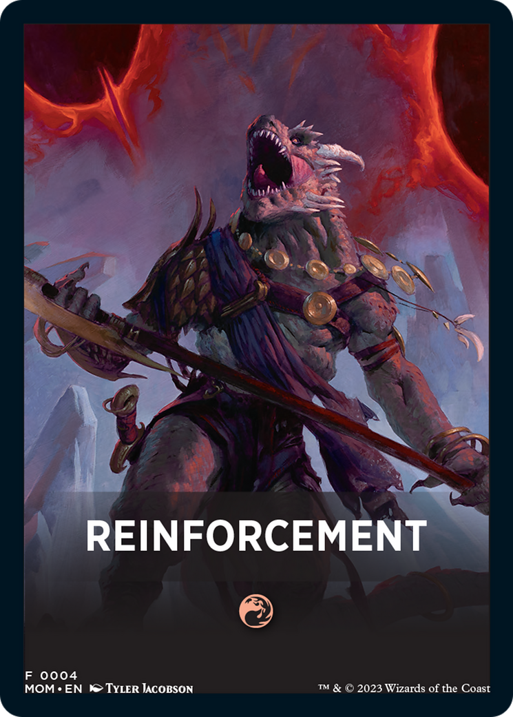 Reinforcement Theme Card [March of the Machine Tokens] | Deep Dive Games St. Marys