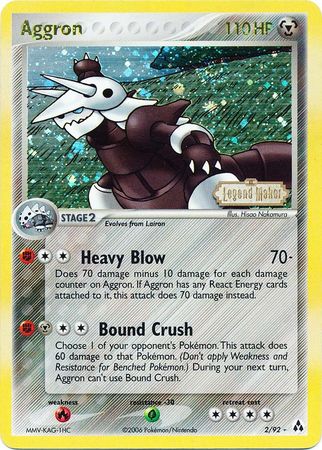 Aggron (2/92) (Stamped) [EX: Legend Maker] | Deep Dive Games St. Marys