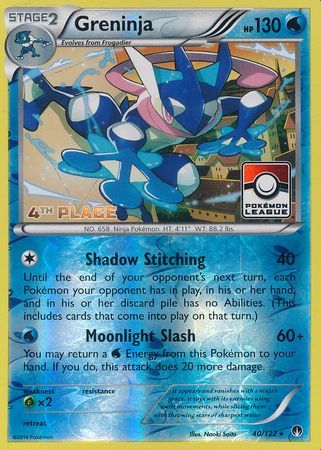 Greninja (40/122) (League Promo 4th Place) [XY: BREAKpoint] | Deep Dive Games St. Marys