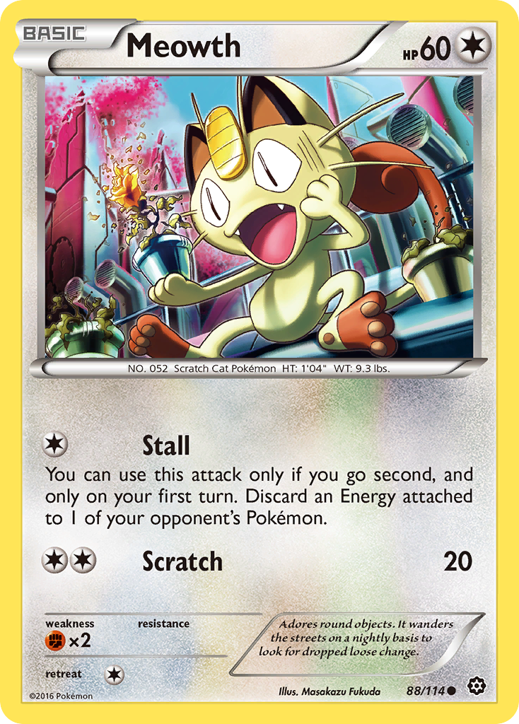 Meowth (88/114) [XY: Steam Siege] | Deep Dive Games St. Marys