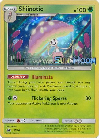 Shiinotic (SM10) (Staff Prerelease Promo) [Sun & Moon: Black Star Promos] | Deep Dive Games St. Marys