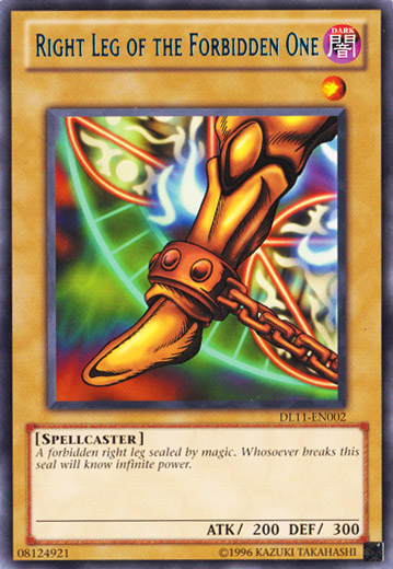 Right Leg of the Forbidden One (Blue) [DL11-EN002] Rare | Deep Dive Games St. Marys