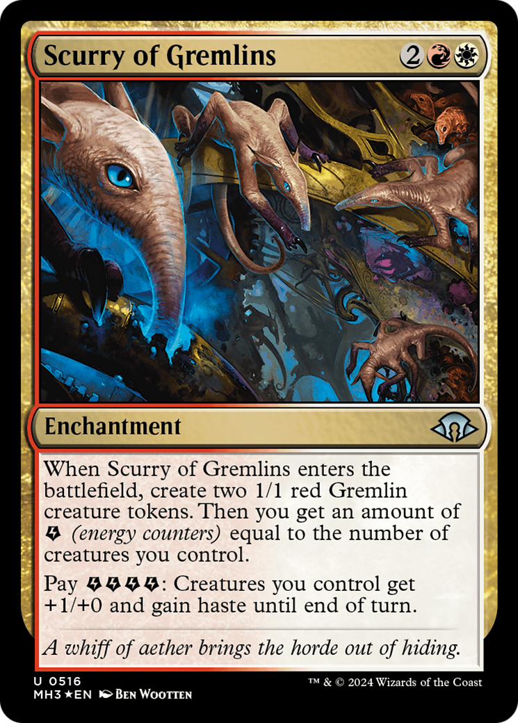 Scurry of Gremlins (Ripple Foil) [Modern Horizons 3] | Deep Dive Games St. Marys