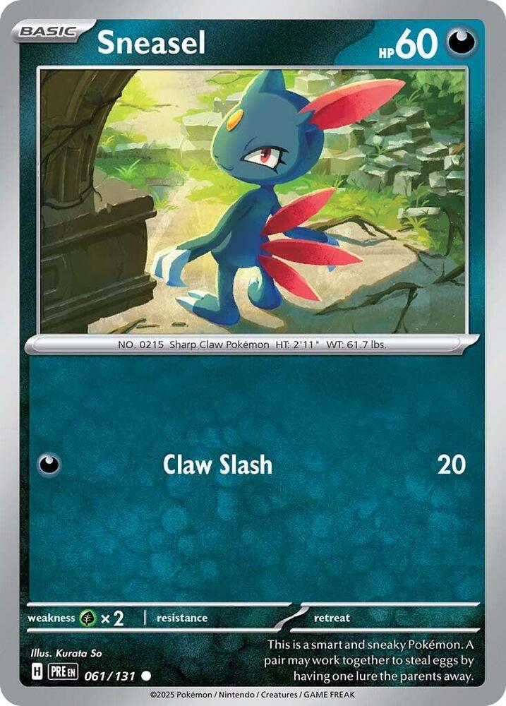 Sneasel (061/131) [Scarlet & Violet: Prismatic Evolutions] | Deep Dive Games St. Marys