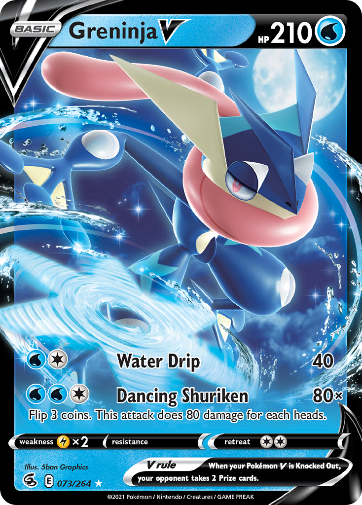 Greninja V (073/264) (Intro Deck) [Sword & Shield: Fusion Strike] | Deep Dive Games St. Marys