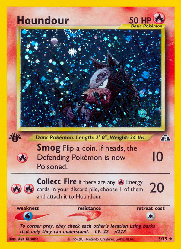 Houndour (5/75) [Neo Discovery 1st Edition] | Deep Dive Games St. Marys