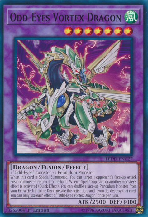 Odd-Eyes Vortex Dragon [LEDD-ENC27] Common | Deep Dive Games St. Marys