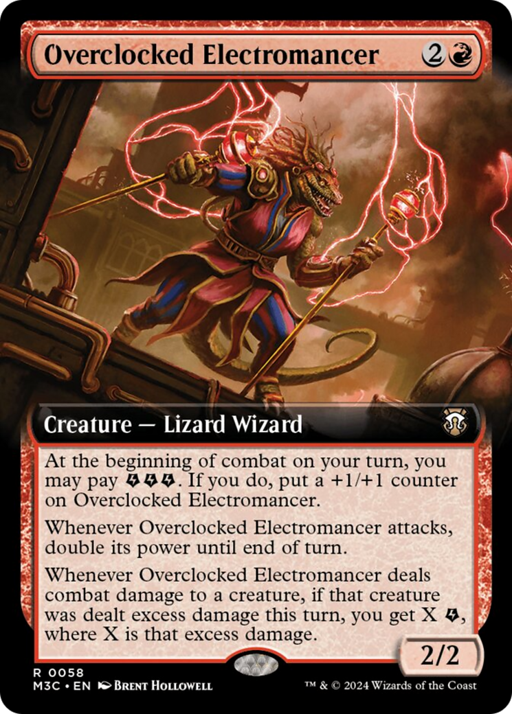 Overclocked Electromancer (Extended Art) [Modern Horizons 3 Commander] | Deep Dive Games St. Marys