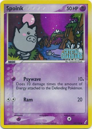 Spoink (62/100) (Stamped) [EX: Crystal Guardians] | Deep Dive Games St. Marys