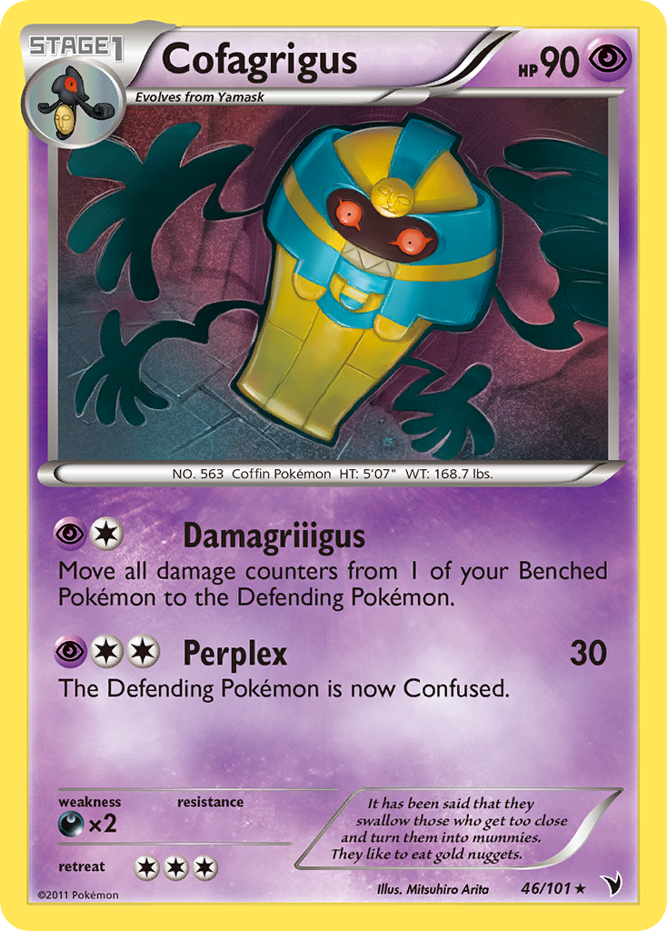 Cofagrigus (46/101) [Black & White: Noble Victories] | Deep Dive Games St. Marys