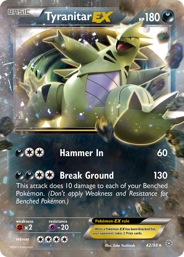 Tyranitar EX (42/98) [XY: Ancient Origins] | Deep Dive Games St. Marys