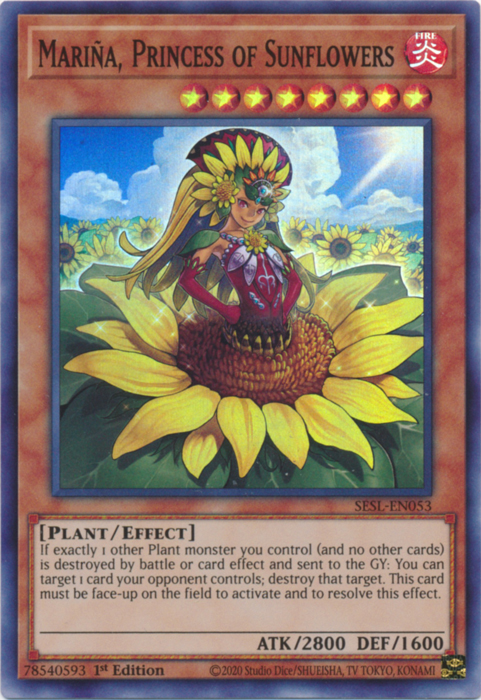 Marina, Princess of Sunflowers [SESL-EN053] Super Rare | Deep Dive Games St. Marys