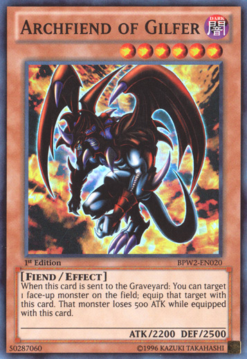 Archfiend of Gilfer [BPW2-EN020] Super Rare | Deep Dive Games St. Marys