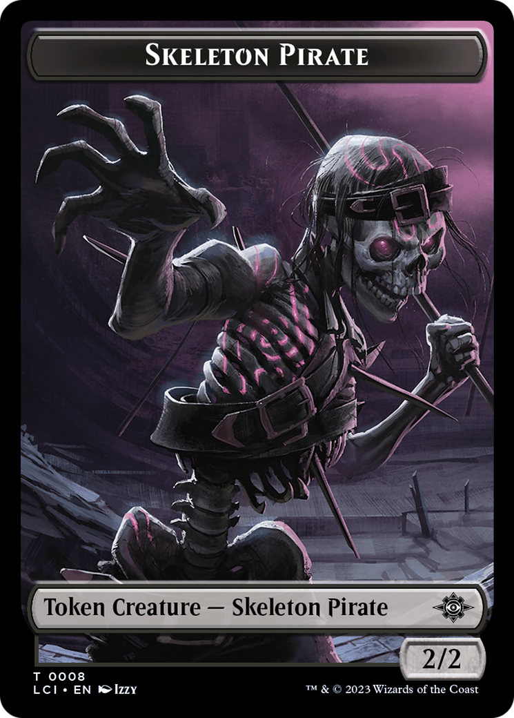 Skeleton Pirate Token [The Lost Caverns of Ixalan Tokens] | Deep Dive Games St. Marys