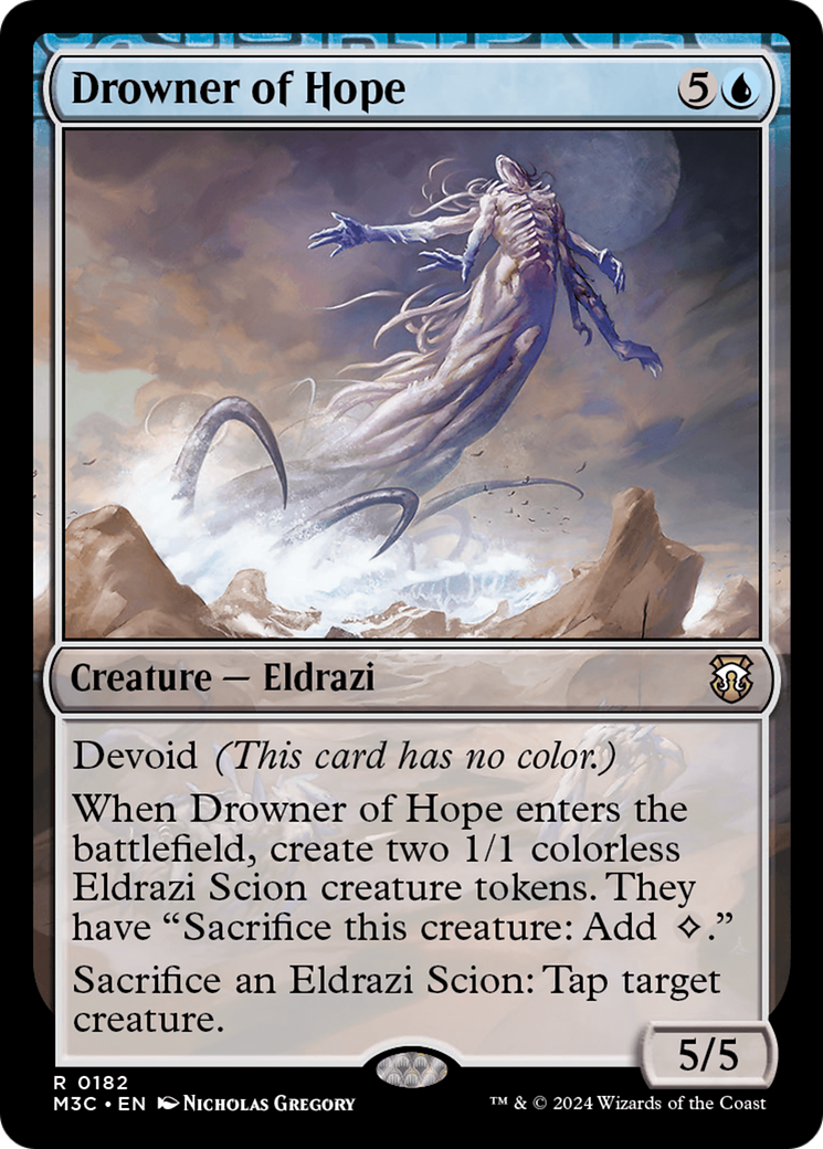 Drowner of Hope (Ripple Foil) [Modern Horizons 3 Commander] | Deep Dive Games St. Marys
