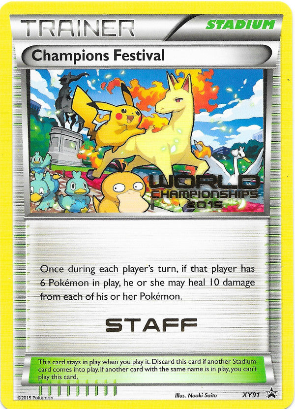 Champions Festival (XY91) (2015 Quarter Finalist) [XY: Black Star Promos] | Deep Dive Games St. Marys