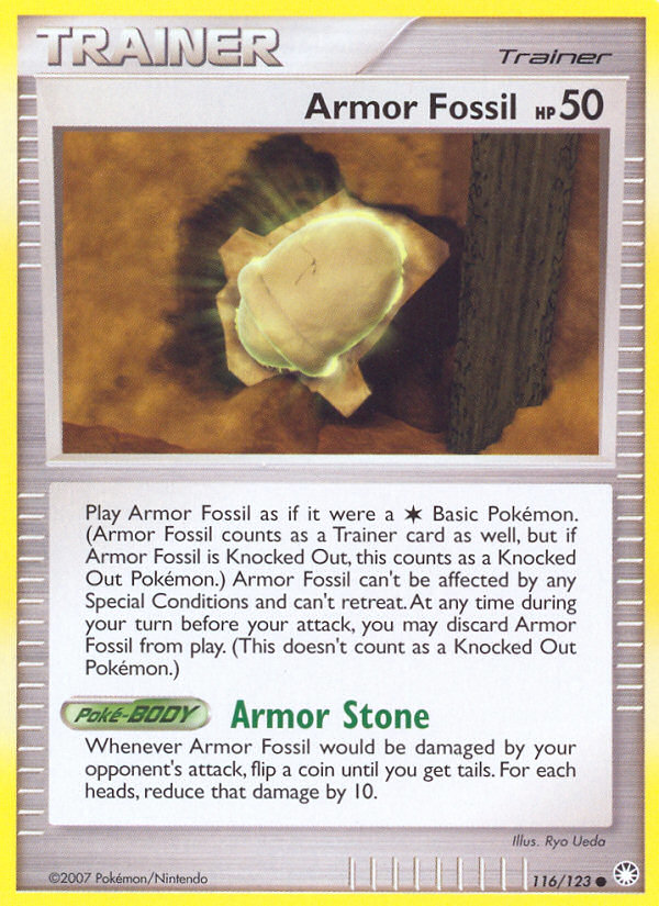 Armor Fossil (116/123) [Diamond & Pearl: Mysterious Treasures] | Deep Dive Games St. Marys