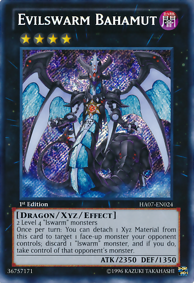 Evilswarm Bahamut [HA07-EN024] Secret Rare | Deep Dive Games St. Marys