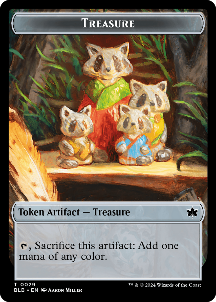 Rabbit // Treasure Double-Sided Token [Bloomburrow Tokens] | Deep Dive Games St. Marys