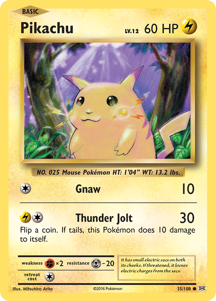 Pikachu (35/108) [XY: Evolutions] | Deep Dive Games St. Marys