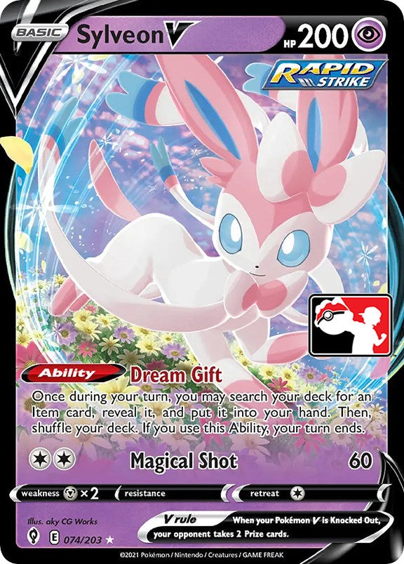 Sylveon V (074/203) [Prize Pack Series One] | Deep Dive Games St. Marys