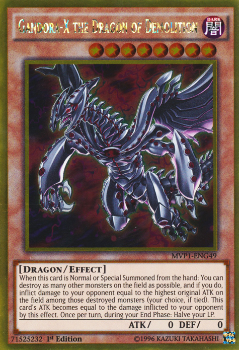 Gandora-X the Dragon of Demolition [MVP1-ENG49] Gold Rare | Deep Dive Games St. Marys