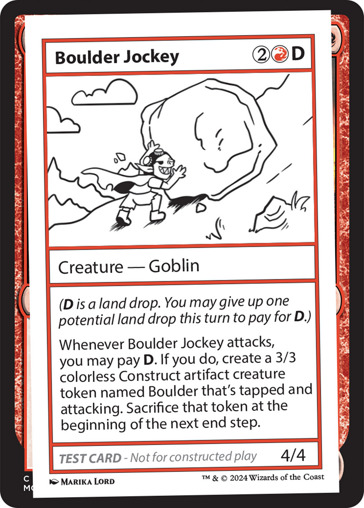 Boulder Jockey [Mystery Booster 2 Playtest Cards] | Deep Dive Games St. Marys