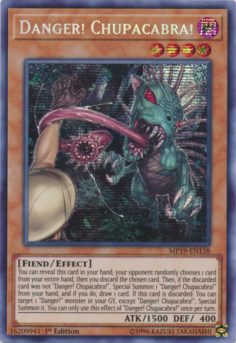 Danger! Chupacabra! [MP19-EN138] Prismatic Secret Rare | Deep Dive Games St. Marys