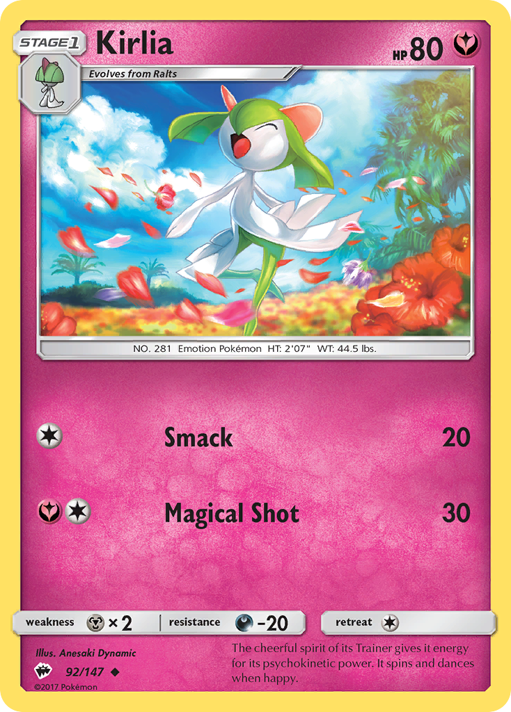 Kirlia (92/147) [Sun & Moon: Burning Shadows] | Deep Dive Games St. Marys