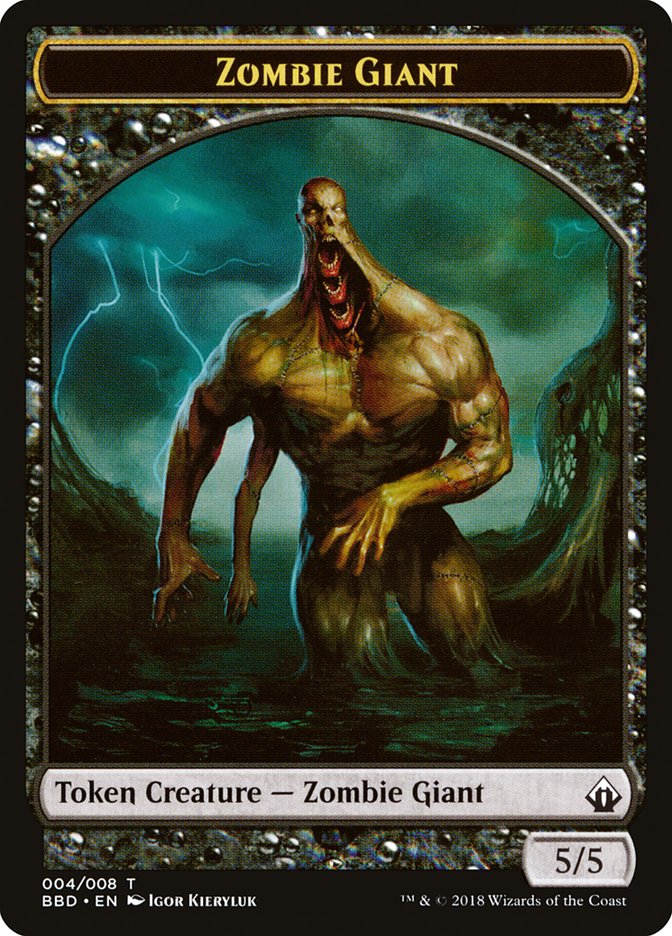 Zombie Giant Token [Battlebond Tokens] | Deep Dive Games St. Marys