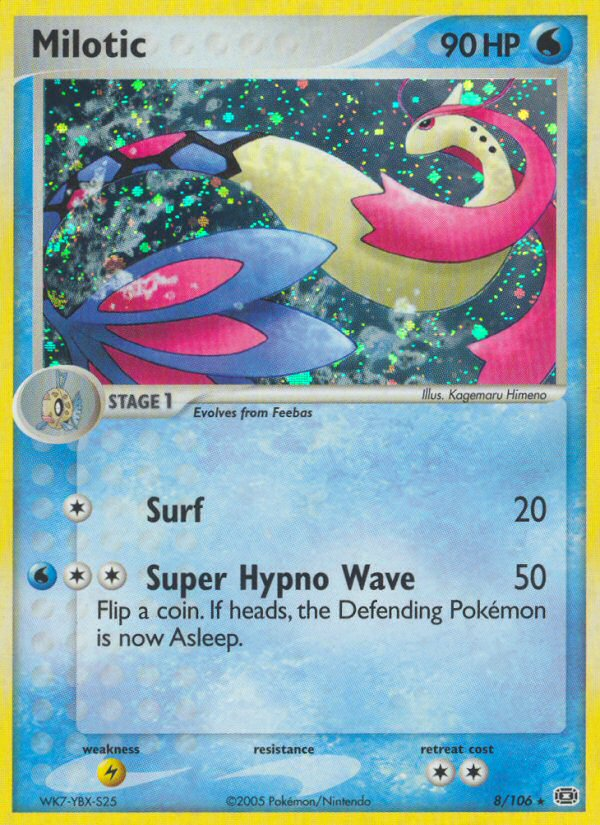 Milotic (8/106) [EX: Emerald] | Deep Dive Games St. Marys