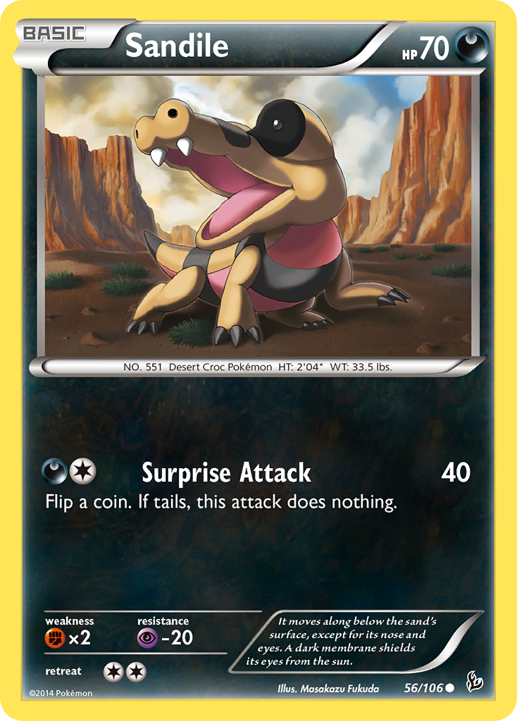 Sandile (56/106) [XY: Flashfire] | Deep Dive Games St. Marys