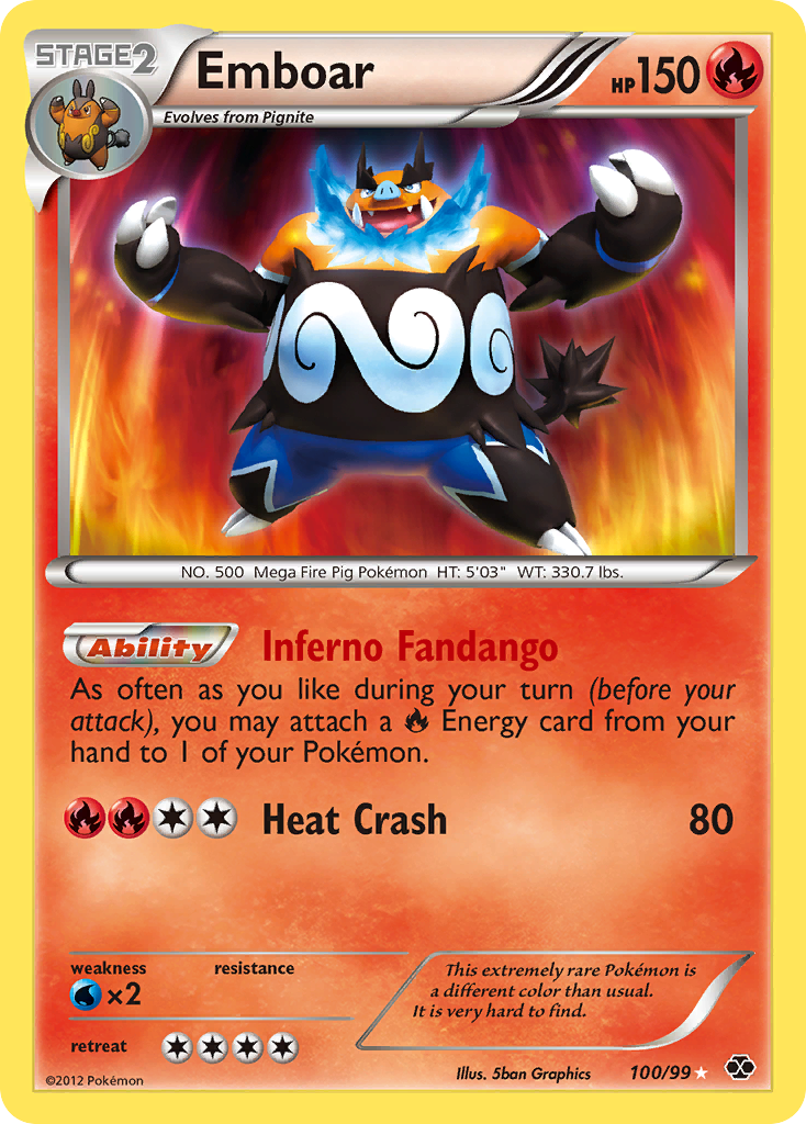 Emboar (100/99) [Black & White: Next Destinies] | Deep Dive Games St. Marys