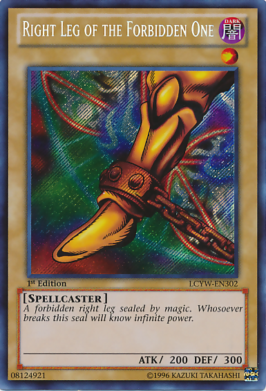 Right Leg of the Forbidden One [LCYW-EN302] Secret Rare | Deep Dive Games St. Marys