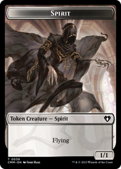 Spirit (0039) // Spider Double-Sided Token [Commander Masters Tokens] | Deep Dive Games St. Marys