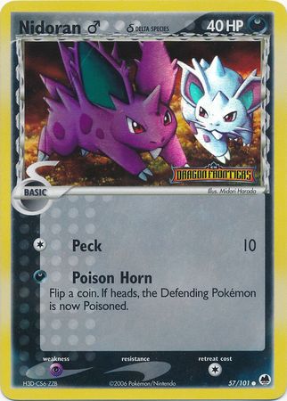 Nidoran (57/101) (Male) (Delta Species) (Stamped) [EX: Dragon Frontiers] | Deep Dive Games St. Marys