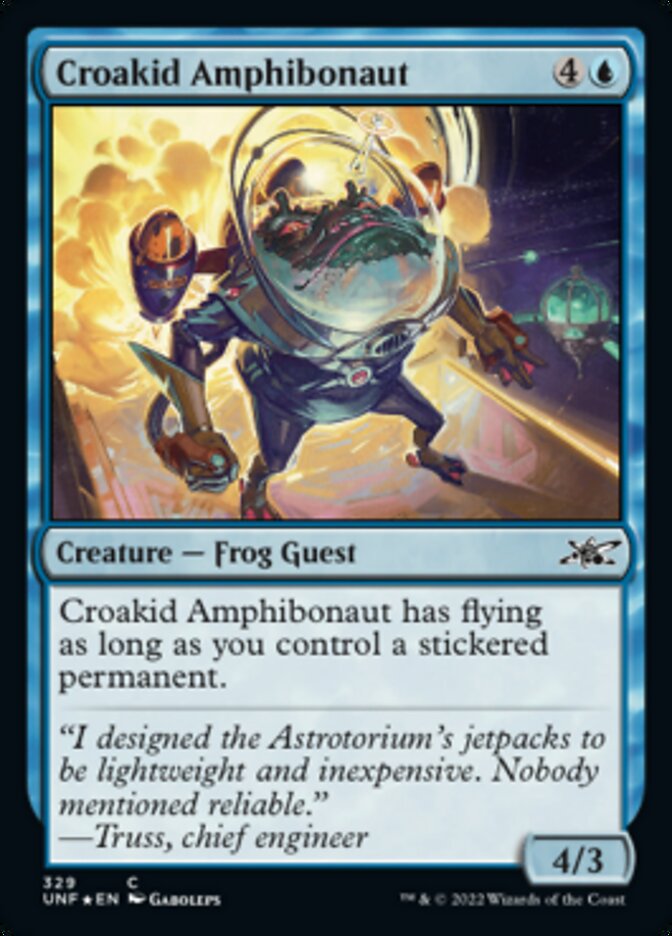 Croakid Amphibonaut (Galaxy Foil) [Unfinity] | Deep Dive Games St. Marys