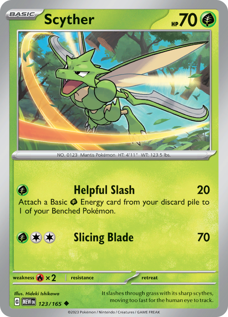 Scyther (123/165) [Scarlet & Violet 151] | Deep Dive Games St. Marys