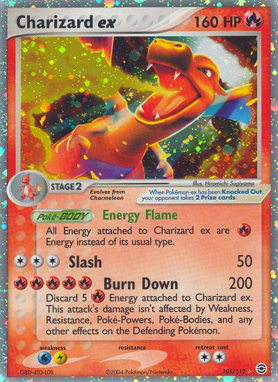 Charizard ex (105/112) [EX: FireRed & LeafGreen] | Deep Dive Games St. Marys