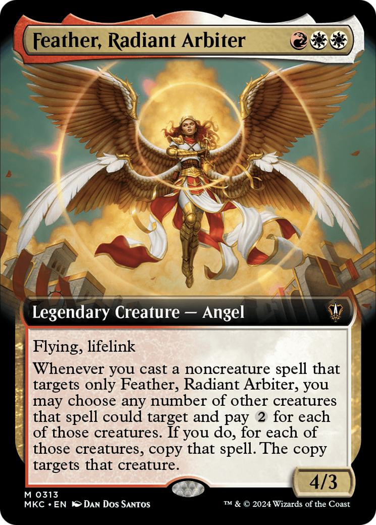 Feather, Radiant Arbiter (Extended Art) [Murders at Karlov Manor Commander] | Deep Dive Games St. Marys
